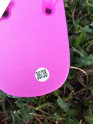 Chanclas rosas talla 36-38 con etiqueta