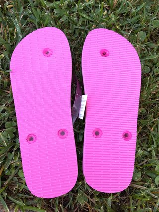 Chanclas rosas talla 36-38 con etiqueta
