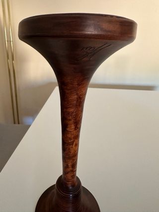 Centro flores secas y 2 candelabros ceramica