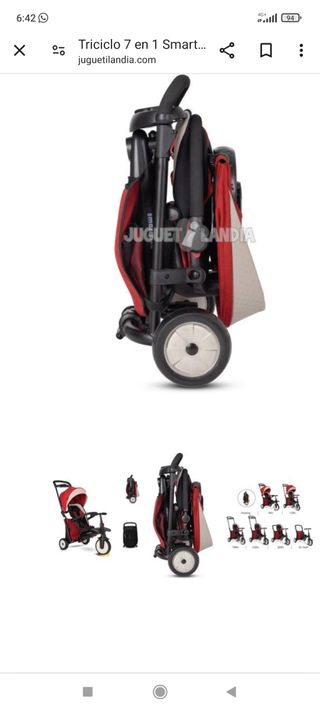Triciclo evolutivo Smartrike 7 en 1