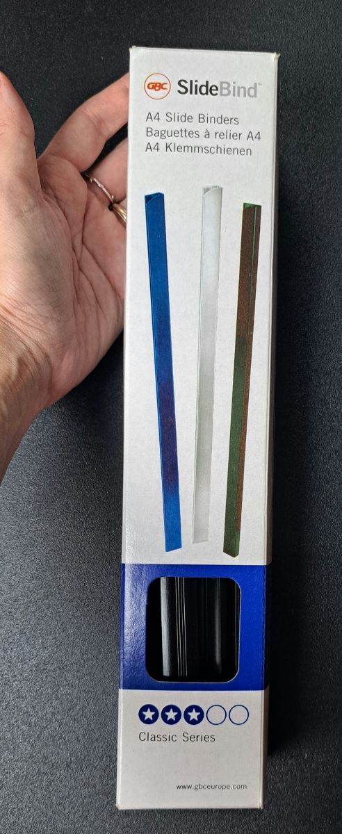 15 dorsi per rilegatura A4 da 7mm