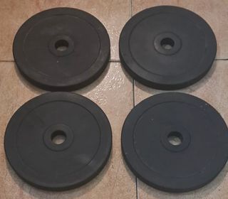 PESAS LOTE DISCOS 5KG 2KG 1KG 20kg Y BARRAS