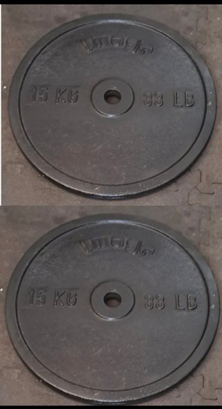 PESAS LOTE DISCOS 5KG 2KG 1KG 10KG 20kg Y BARRAS