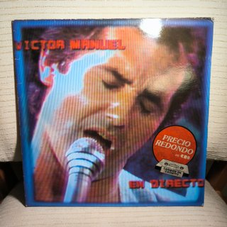 VICTOR MANUEL EN DIRECTO VINILO LP, ALBUM CBS 1986