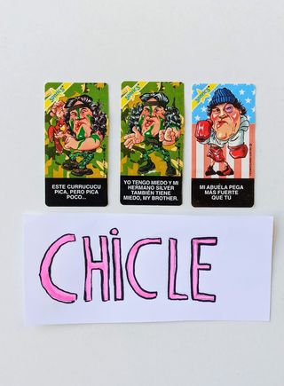CROMOS CHICLE RAMBO Y ROCKY BALBOA