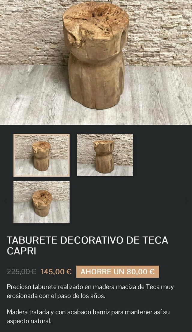 Taburete decorativo