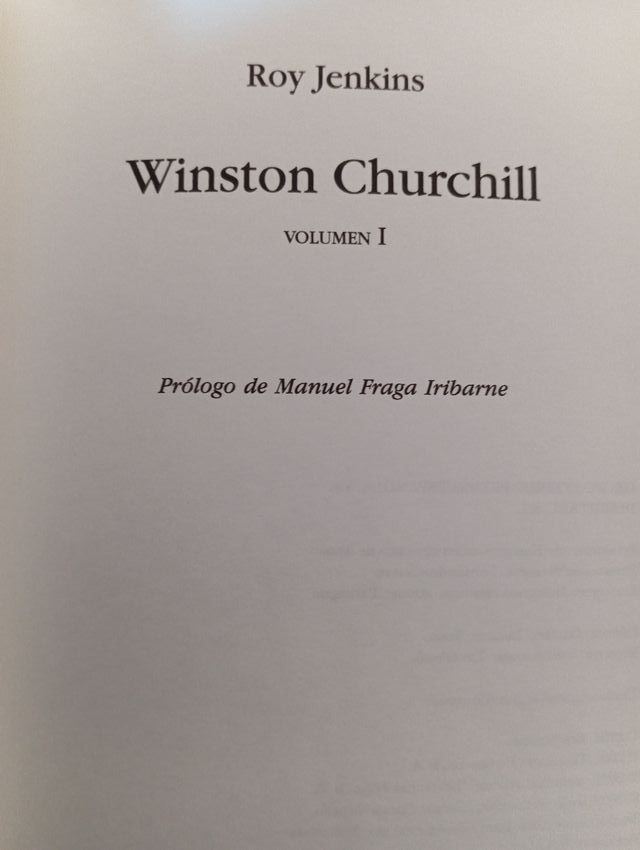 WINSTON CHURCHIL I Y II de ROY JENKINS