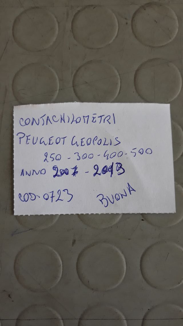 Contachilometri peugeot geopolis 400