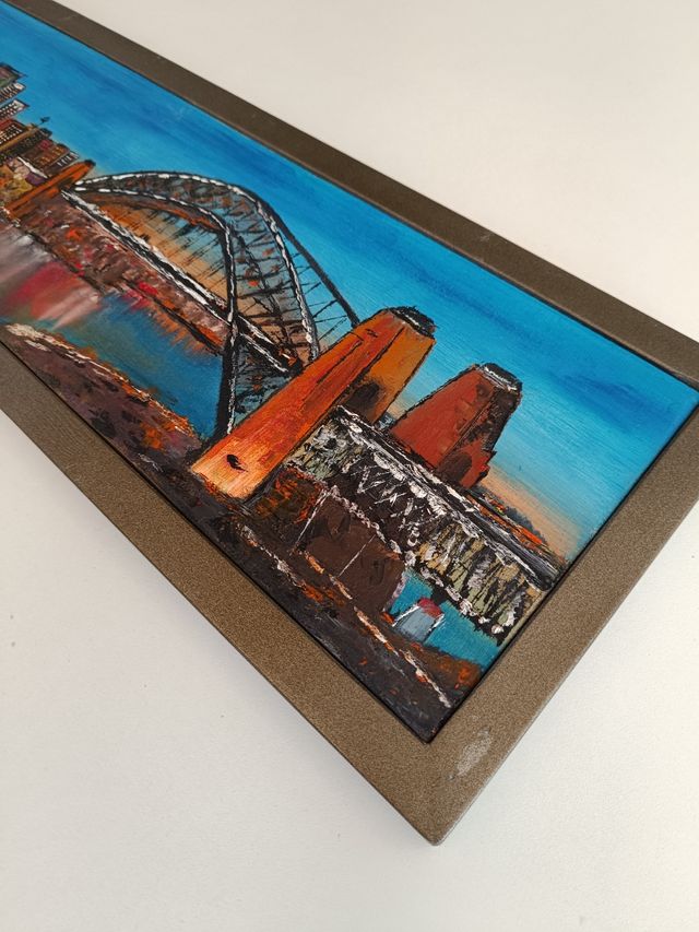 Olio su legno soggetto Sydney all' alba