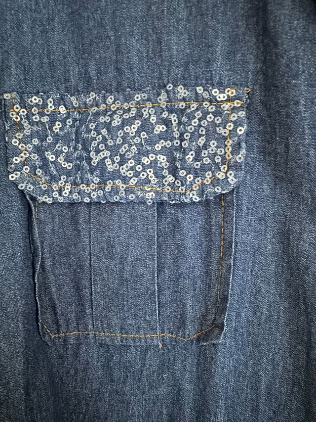 Camisa larga vaquera