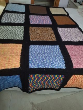 Manta crochet 