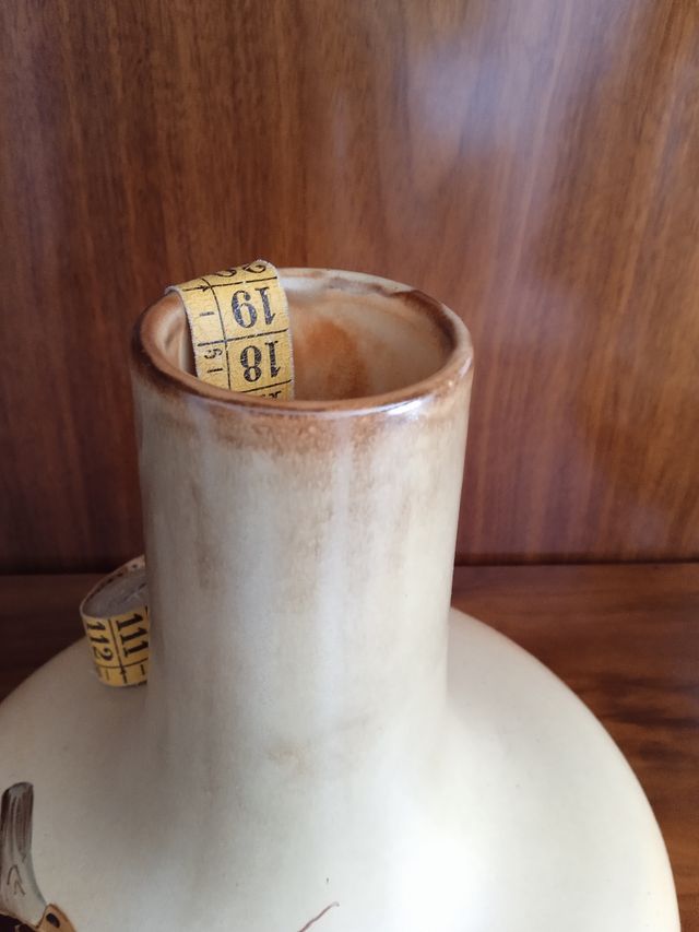 Jarrón vintage pintado a mano