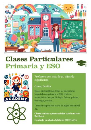 Clases particulares primaria y ESO