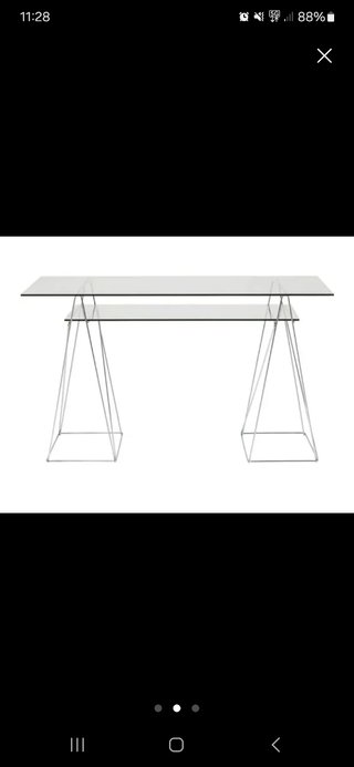 Mesa escritorio cristal La Oca