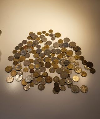 Monedas antiguas fuera de uso