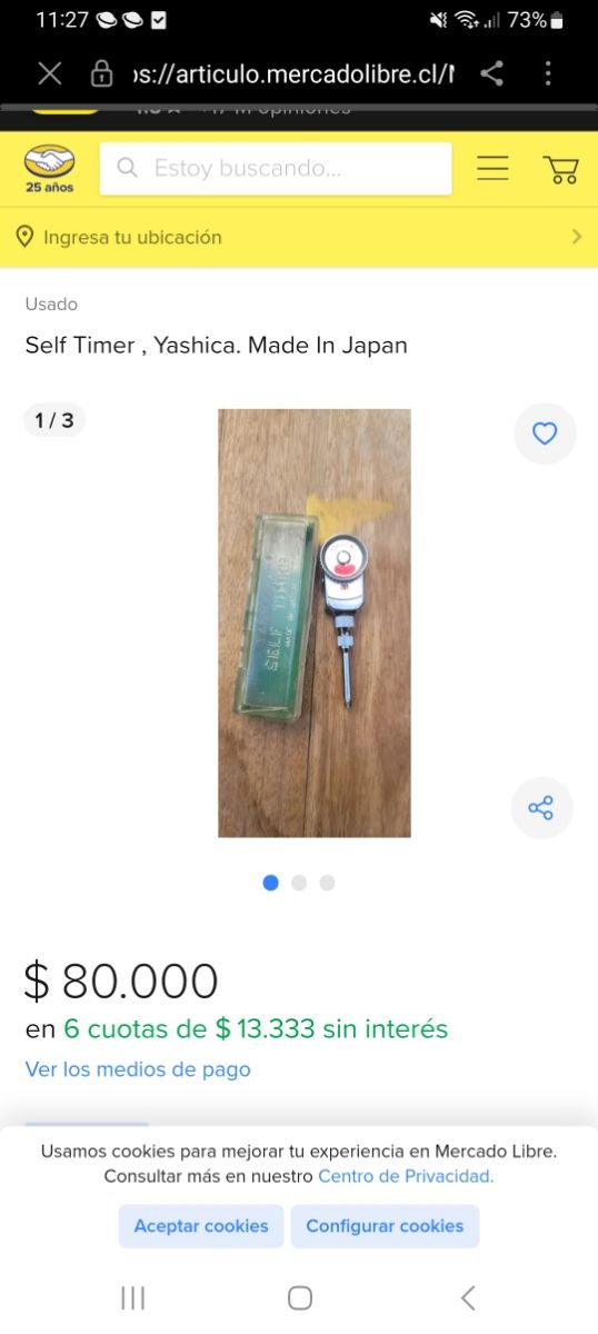 Temporizador y disparador de cámara