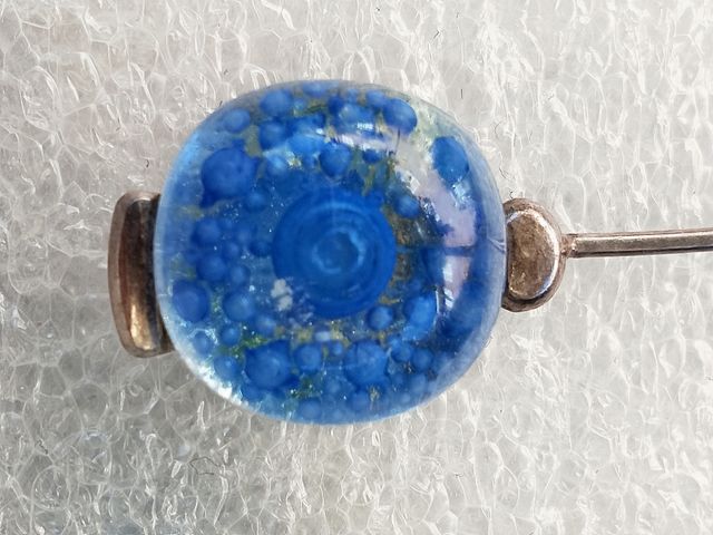 Pendiente plata y cristal