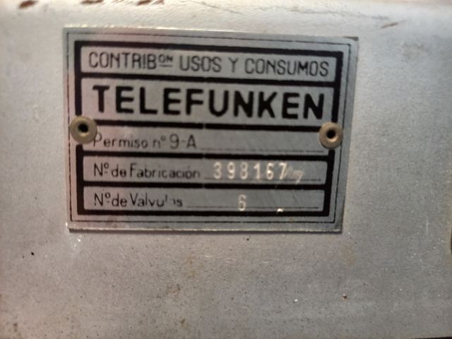 RADIO ANTIGUA TELEFUNKEN