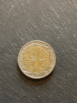 Moneda francesa de 2€ de 2001
