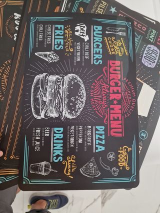 15 Tovagliette Americane Lavabili Pvc