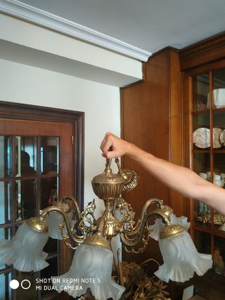 Lámpara bronce vintage