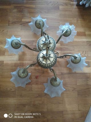 Lámpara bronce vintage