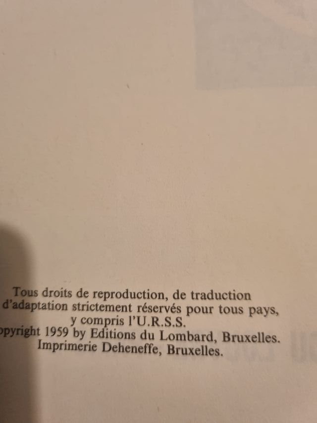 LA MARQUE JAUNE 1959 BLAKE Y MORTIMER EN FRANCES