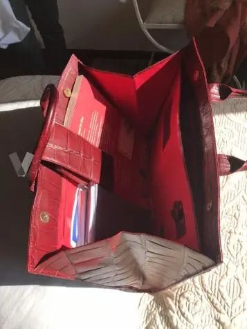 Bolso-maletín en piel