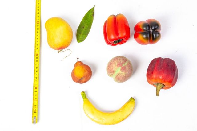 Frutas y verduras para decoración