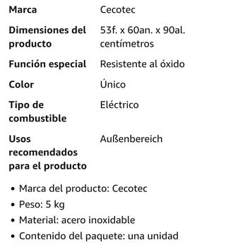 Barbacoa para exterior y interior Nueva 