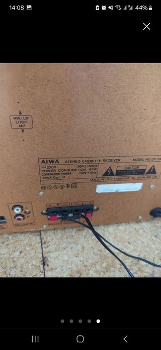 Minicadena + 2 altavoces Aiwa