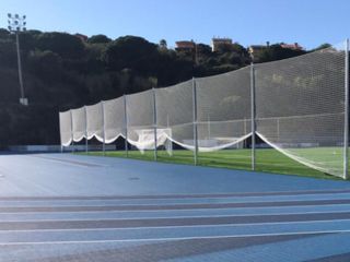 Red protección deportiva industrial VERDE 7x4 met.