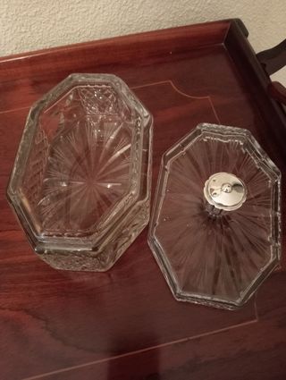 Caja bombonera cristal tallado