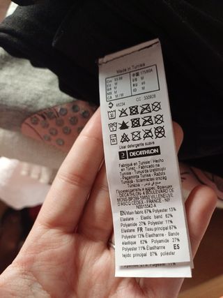 Malla térmica deportiva negra M nuevas