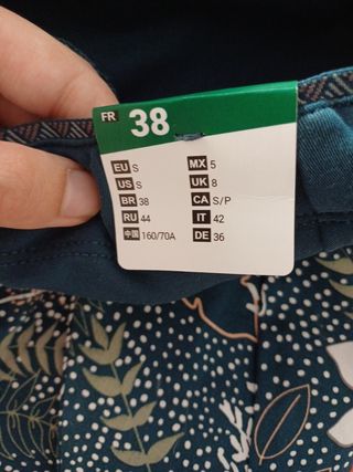 Falda pantalon baño mujer talla 38 NUEVA