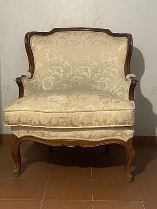Sillon Barroco con reposapies 