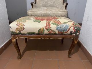 Sillon Barroco con reposapies 