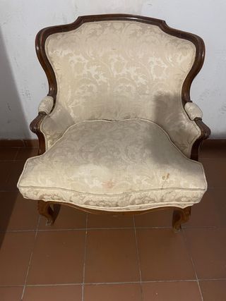 Sillon Barroco con reposapies 