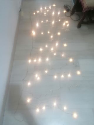 Luces de Navidad balcón