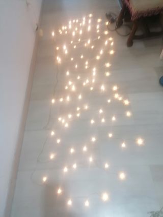 Luces de Navidad balcón