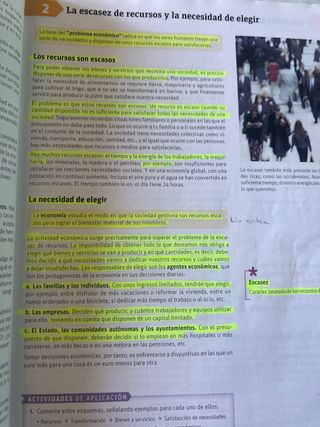 Libro de economia de 1 de bachillerato