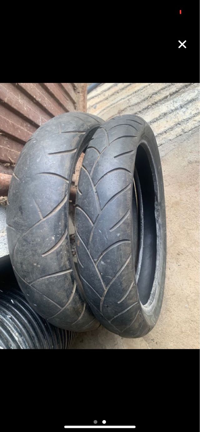 Pareja neumaticos moto Sm