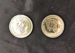 2 monedas conmemorativa