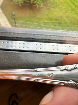 Estuche cubertería antigua