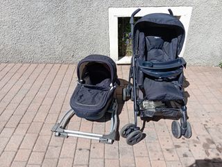Trio blu passeggino,cula,ovetto