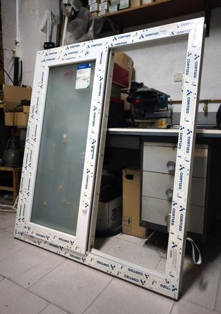 Ventana PVC CORTIZO 112,4 x 128,8 NUEVA