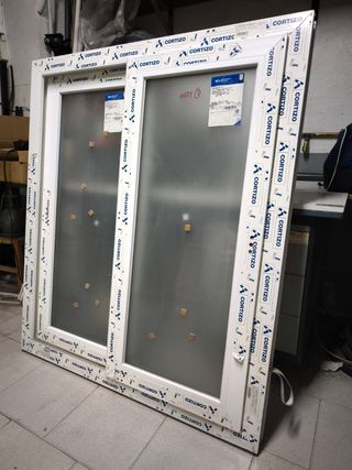 Ventana PVC CORTIZO 112,4 x 128,8 NUEVA