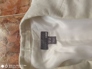 Traje blanco de lino