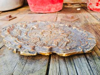 VACIA BOLSILLOS VINTAGE DE BRONCE CON FIGURAS