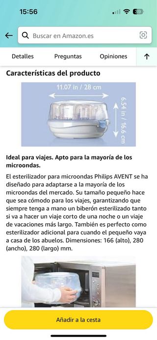 Esterilizador biberones